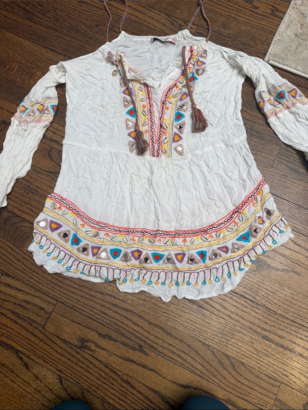 NANETTE LEPORE WOMEN'S TUNIC COVER-UP COLD-SHOULDER SIZE S W/ SHELLS